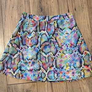 BlackMilk Rainbow Snake M skater skirt
